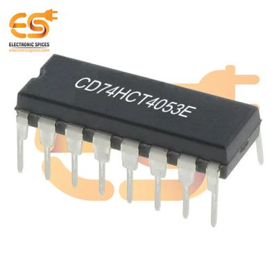 CD74HCT4053E 2:1 130 Ohm 3-Circuit Interface IC 16-PDIP